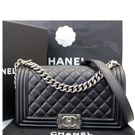 chanel boy bag black and white price|Chanel boy bag price 2021.